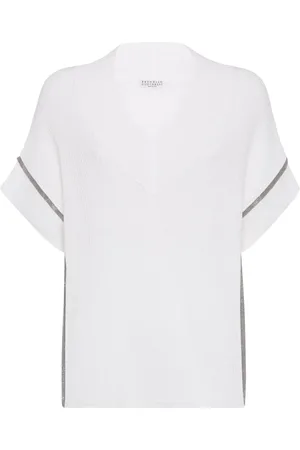 Brunello Cucinelli T-shirt med monili-detalje
