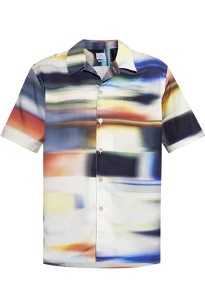 Paul Smith Skjorte med motion blur-tryk