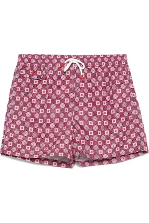 Kiton Badeshorts med maiolica-tryk