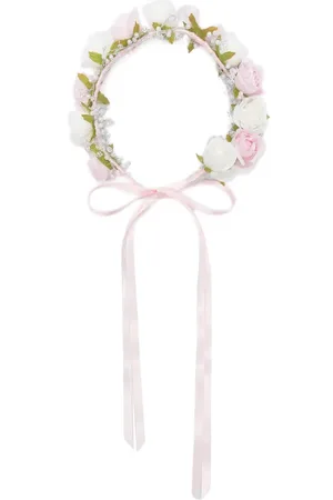 MONNALISA Blomsterkrone med satin-bånd