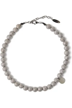 Brunello Cucinelli Perledekoreret choker-halskæde