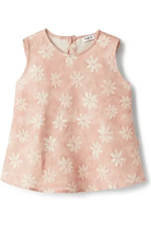 Il gufo Top med blomstertryk
