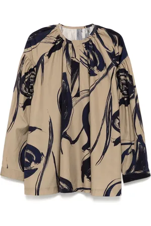 JNBY Oversized skjorte med plisseringer
