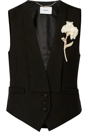 Erdem Vest med brochedetalje