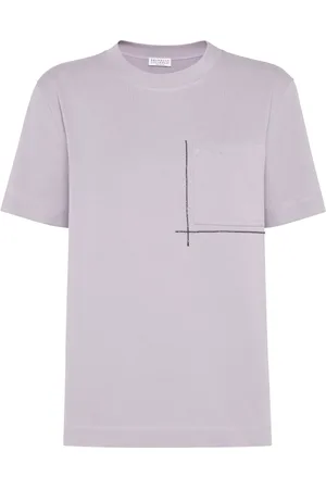 Brunello Cucinelli Monili-udsmykket T-shirt