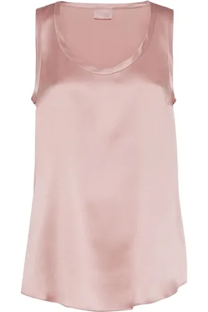 Brunello Cucinelli Vendbar tanktop i satin