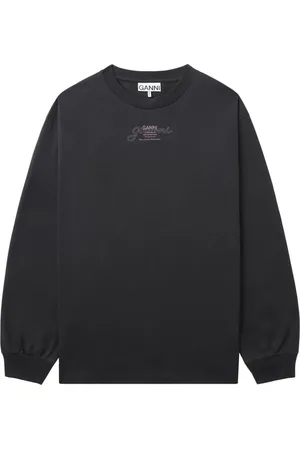 Ganni Sweatshirt med logotryk