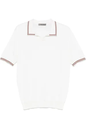 corneliani Polo med stribet kant