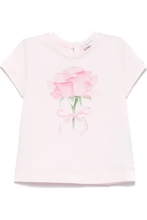MONNALISA T-shirt med rosetryk