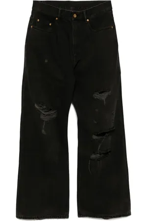 CROQUIS Ribbede jeans med brede ben