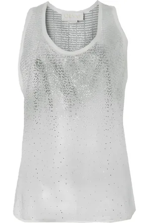 GENNY Krystaludsmykket tanktop