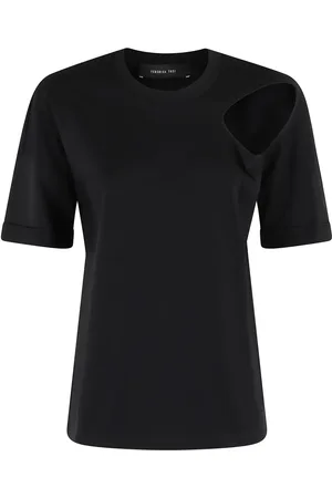 FEDERICA TOSI T-shirt i jersey med udskæringsdetalje