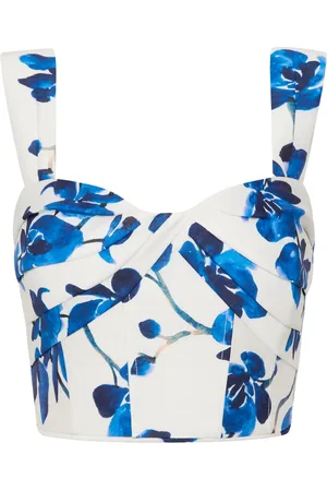 Rebecca Vallance Top med blomstermotiv