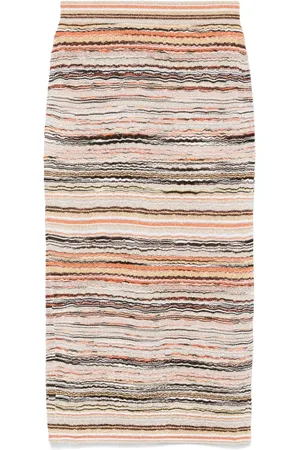 Missoni Mellemlang nederdel i lamé med bølgemønster