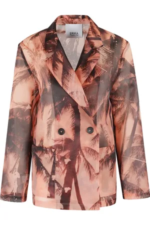 ERIKA CAVALLINI Blazer med palmetryk