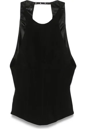 MUGLER Skræddersyet top med halterneck