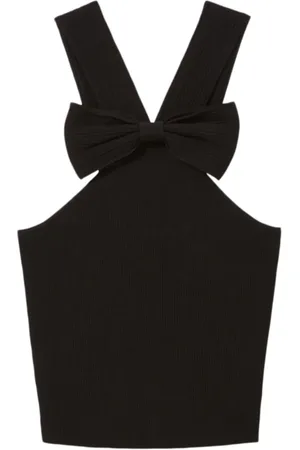 Claudie Pierlot Cropped top med sløjfedetalje