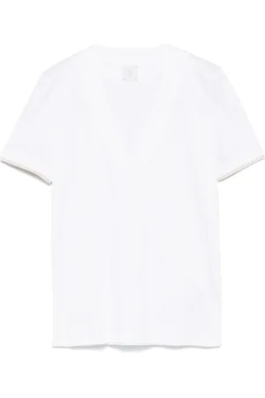 ELEVENTY T-shirt med kontrastkant