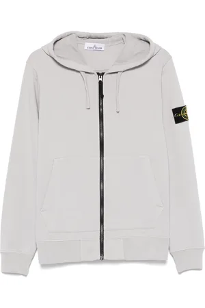 Stone Island Hættetrøje med kompasmærke og logo