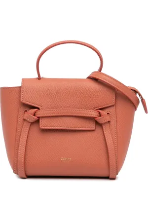 Céline Pico satchel-taske i grynet kalveskind fra 2020
