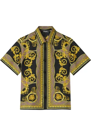 VERSACE Silkeskjorte med tryk