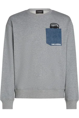 Karl Lagerfeld Ikon sweatshirt med denim-lomme