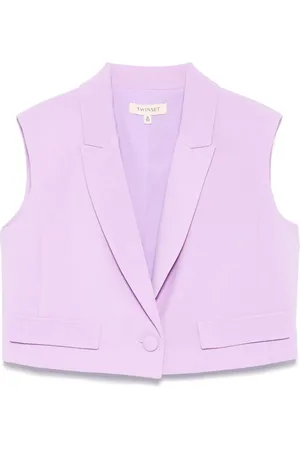 Twin-Set Cropped vest i crepe