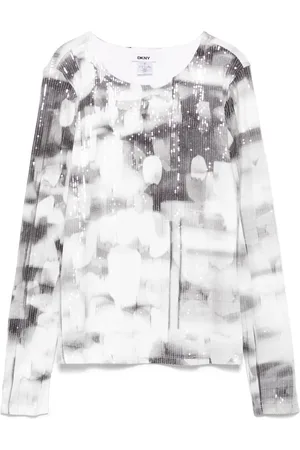 DKNY T-shirt med pailletter