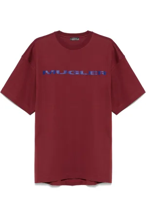 MUGLER T-shirt med logo-applikation