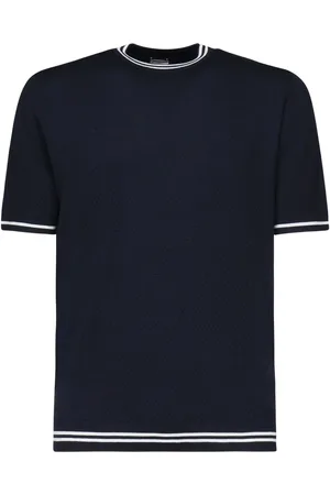 ELEVENTY Finstrikket T-shirt