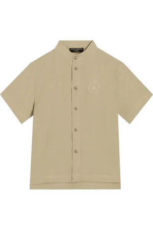 Dolce & Gabbana Skjorte med logobroderet våbenskjold