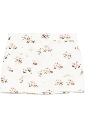 BLUMARINE Kort nederdel med blomstertryk