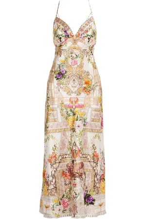 Camilla The Egyptian Rose slip-kjole med kædedetalje