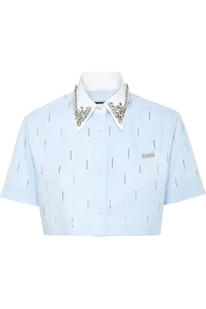 Philipp Plein Cropped skjorte