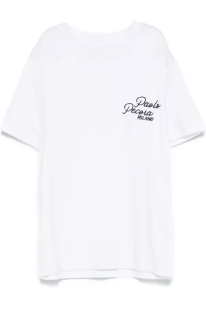 Paolo Pecora T-shirt med logobroderi