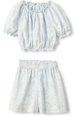 Il gufo Shorts med blomstret tryk (sæt med to)