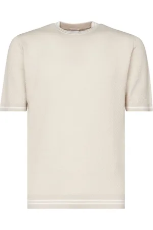 ELEVENTY Finstrikket T-shirt
