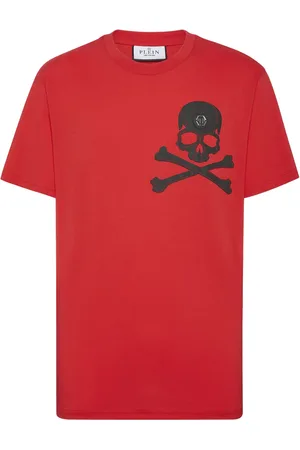 Philipp Plein T-shirt med dødningehovedtryk