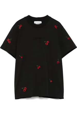 Des Phemmes T-shirt med kirsebærmotiv
