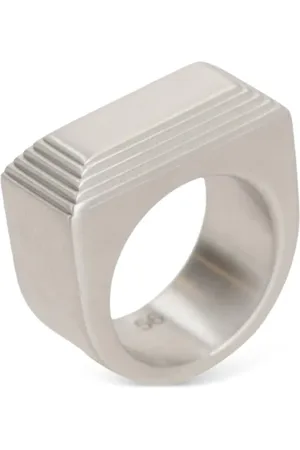 Rick Owens Facetslebet ring med indgravering