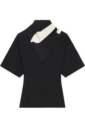 Courrèges Top med tørklæde-paneler
