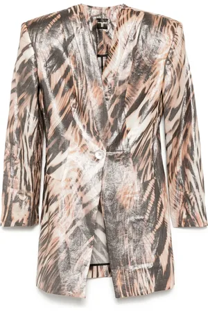 Tessitura Body Couture Blazer med zebratryk