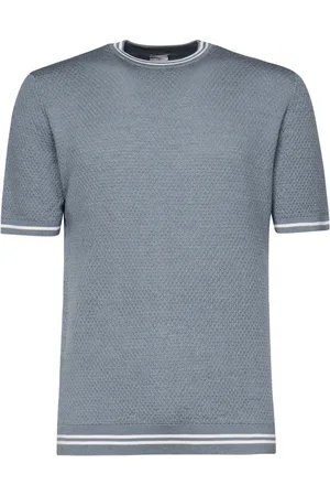 ELEVENTY Finstrikket T-shirt