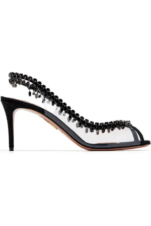 Aquazzura 75 mm Temptation Crystal pumps
