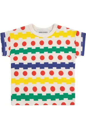 Bobo Choses T-shirt med geometrisk mønster