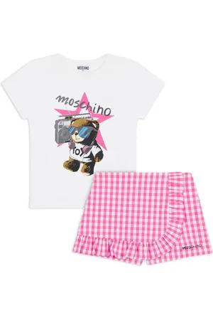 Moschino Ginghamternet T-shirt og shorts