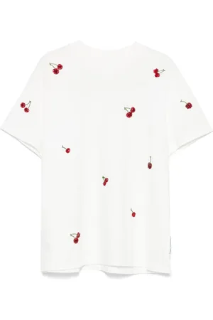 Des Phemmes T-shirt med kirsebærmotiv