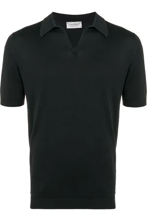JOHN SMEDLEY Polo med åben krave