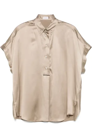 Brunello Cucinelli Satinbluse