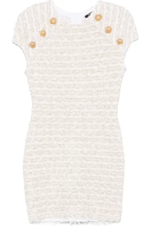 Balmain Kort kjole i tweed